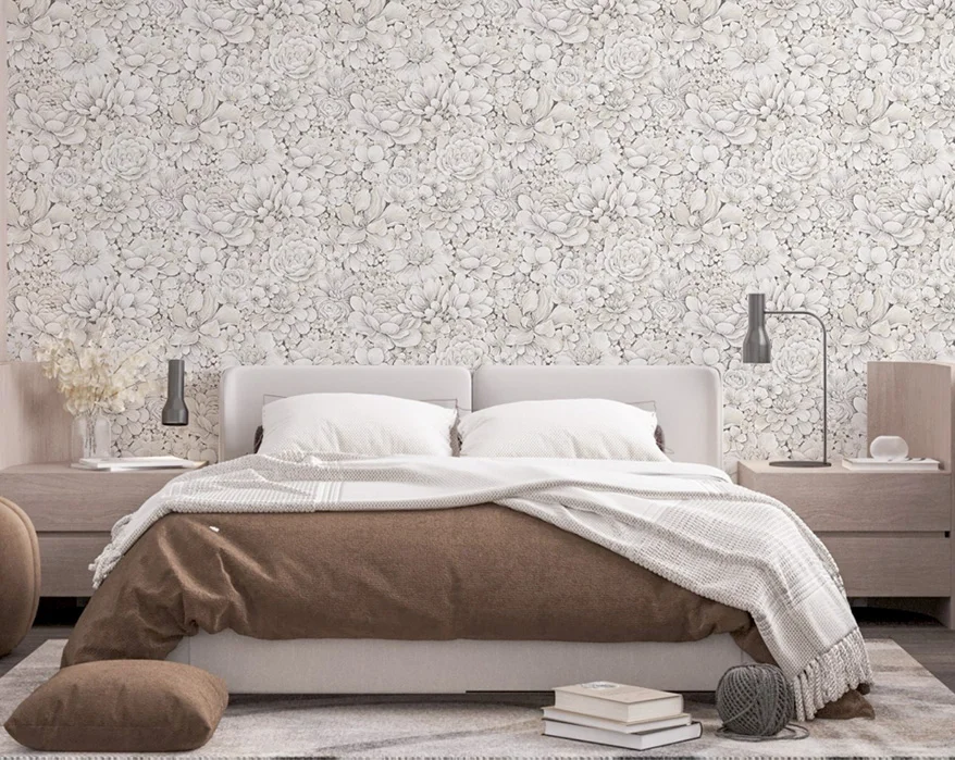 modern flower wallpaper